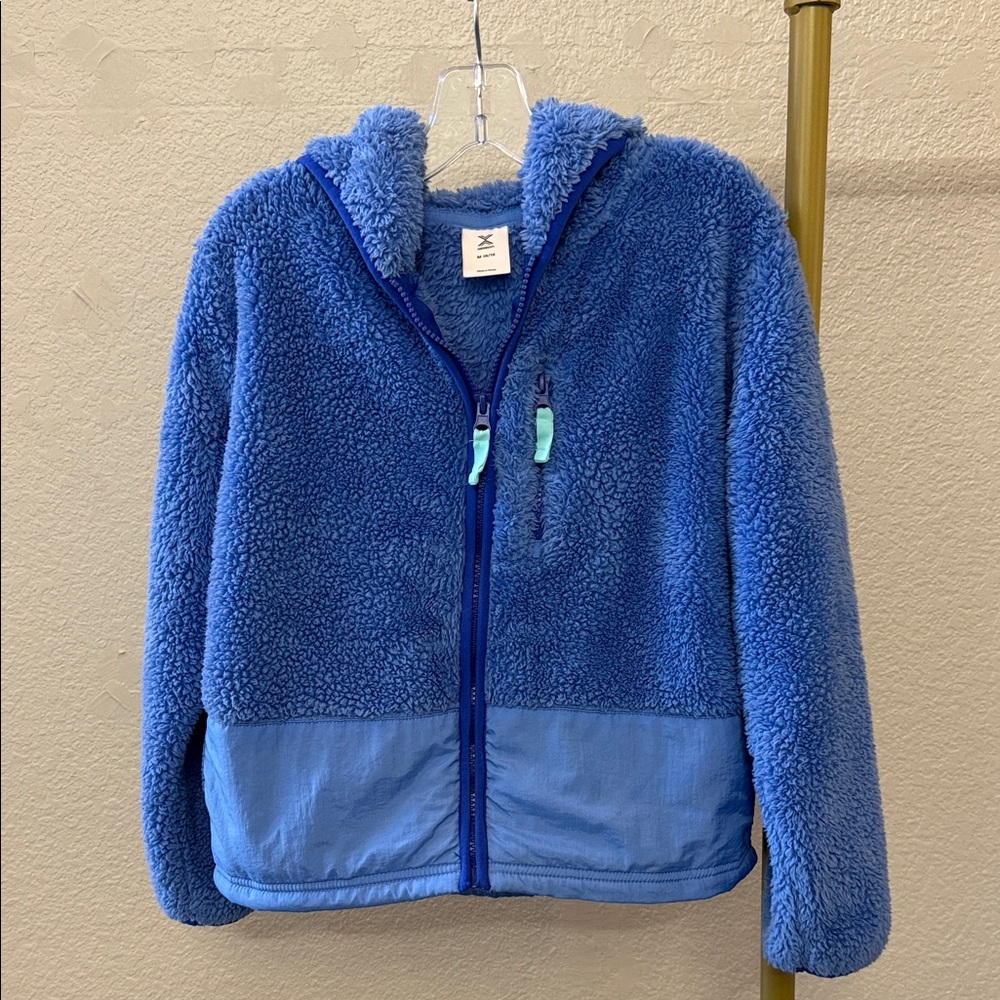 Xersion Plush Blue Zip-Up Jacket